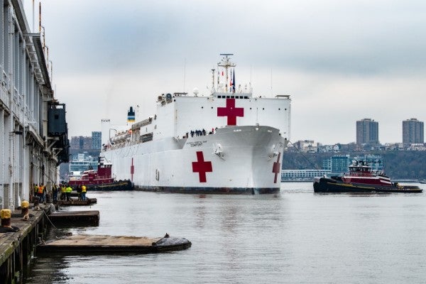 ‘Very easy to get down and be exhausted’ — On the front line aboard the USNS Comfort