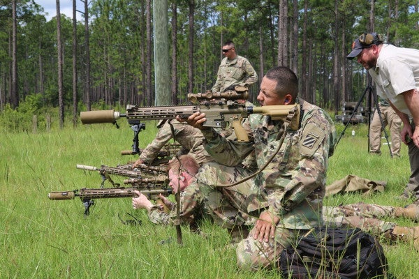 <em>The Army's new M110A1 Compact Semi-Automatic Sniper System uses M-Lok (U.S. Army)</em>