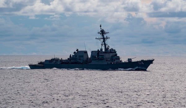 Navy warship challenges China in South China Sea as US blasts Beijing’s ‘gangster tactics’