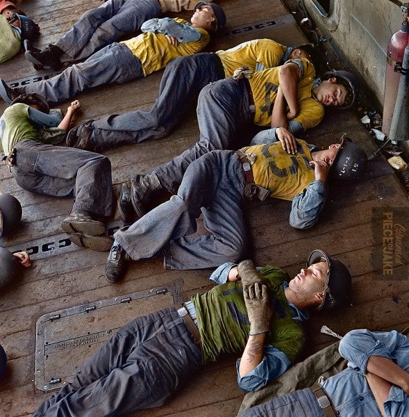 These incredible colorized photos capture life on the front lines of WWII