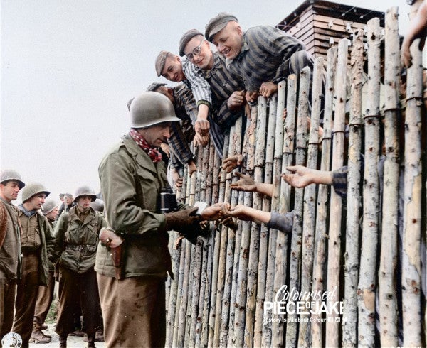 These incredible colorized photos capture life on the front lines of WWII