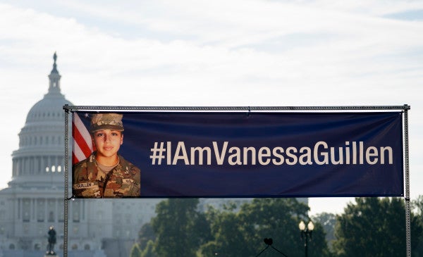 An image of slain Army Spc. Vanessa Guillén