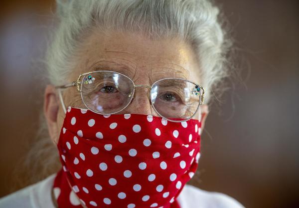 This 94-year-old went to work as an original ‘Rosie’ during World War II. Now, she’s making face masks.