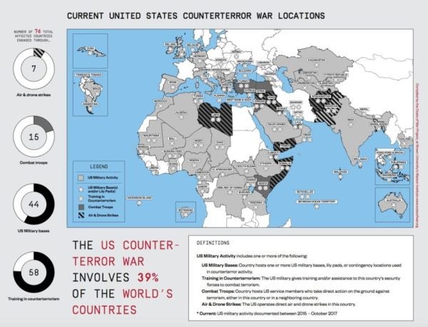 How Global, Exactly, Is The Global War on Terror? Check This Map