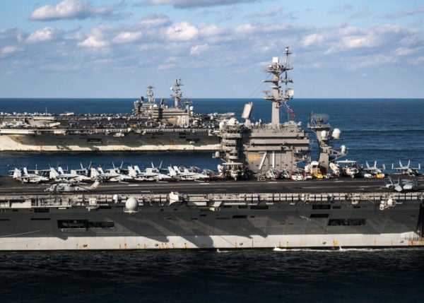 Behold The Glory Of 3 Carrier Strike Groups Flexing On North Korea’s Doorstep
