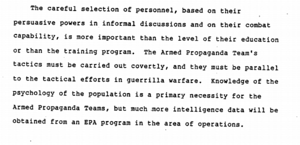The Psyops Manual The CIA Gave To Nicaragua’s Contras Is Totally Bonkers