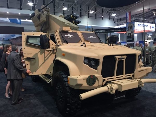 Oshkosh Unveils Joint Light Tactical Vehicle With Lethal New Missile Upgrade