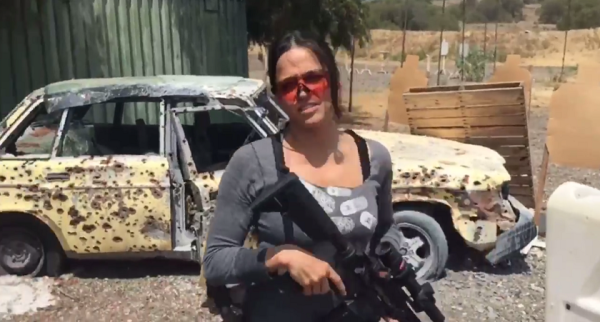 Watch Badass Actress Michelle Rodriguez Dominate This Gun Range