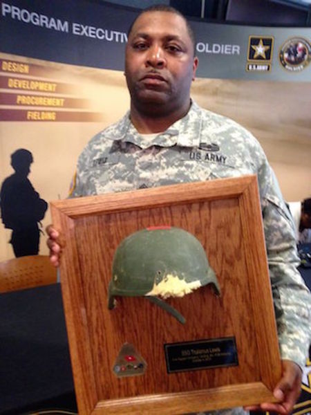 Army Engineer Receives Helmet That Saved His Life In Combat