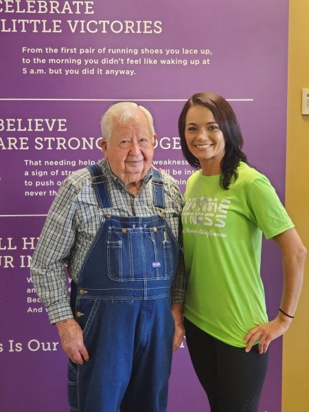 Forget ‘athleisure,’ this 91-year-old Air Force vet works out in overalls