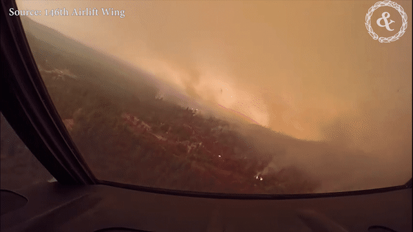 Watch a C-130 Get Up Close And Personal With California’s Massive Wildfire