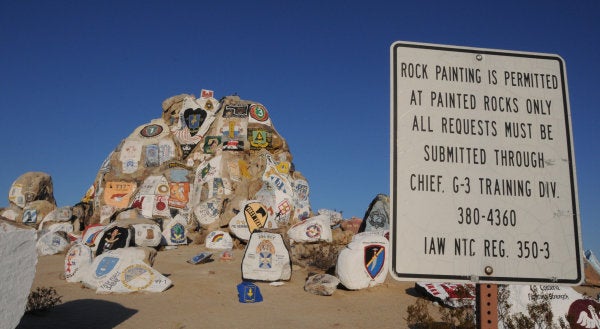 Here’s the real story behind the ‘Painted Rocks’ at the Army’s National Training Center
