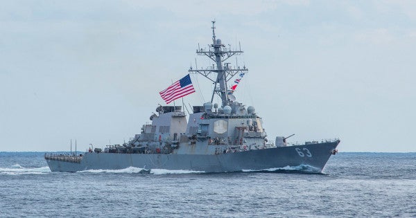 2 Navy warships sail through strategic Taiwan Strait in message to China