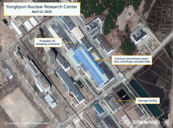 Satellite images may show reprocessing activity at North Korea nuclear site