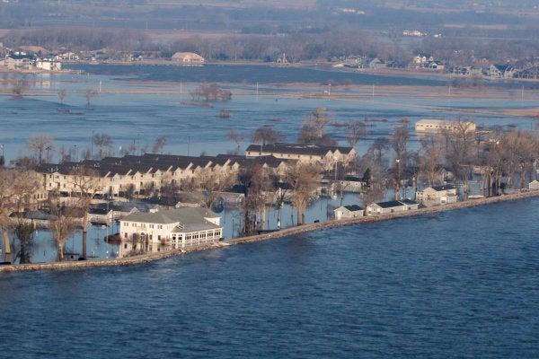 A major Army National Guard facility is practically underwater thanks to the Midwest’s insane flooding
