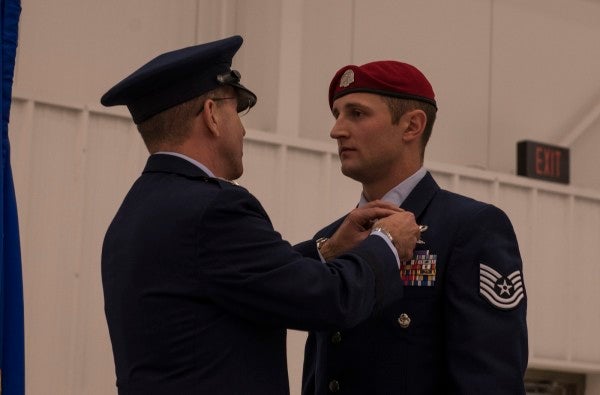 Under heavy fire during a massive Taliban ambush, this airman broke cover to save his teammates