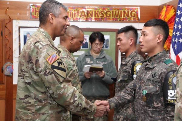 US And South Korean Soldiers Receive Medals For Helping To Rescue North Korean Defector