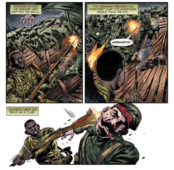 Legendary Harlem Hellfighter and MoH recipient Henry Johnson has a graphic novel detailing his service during WWI