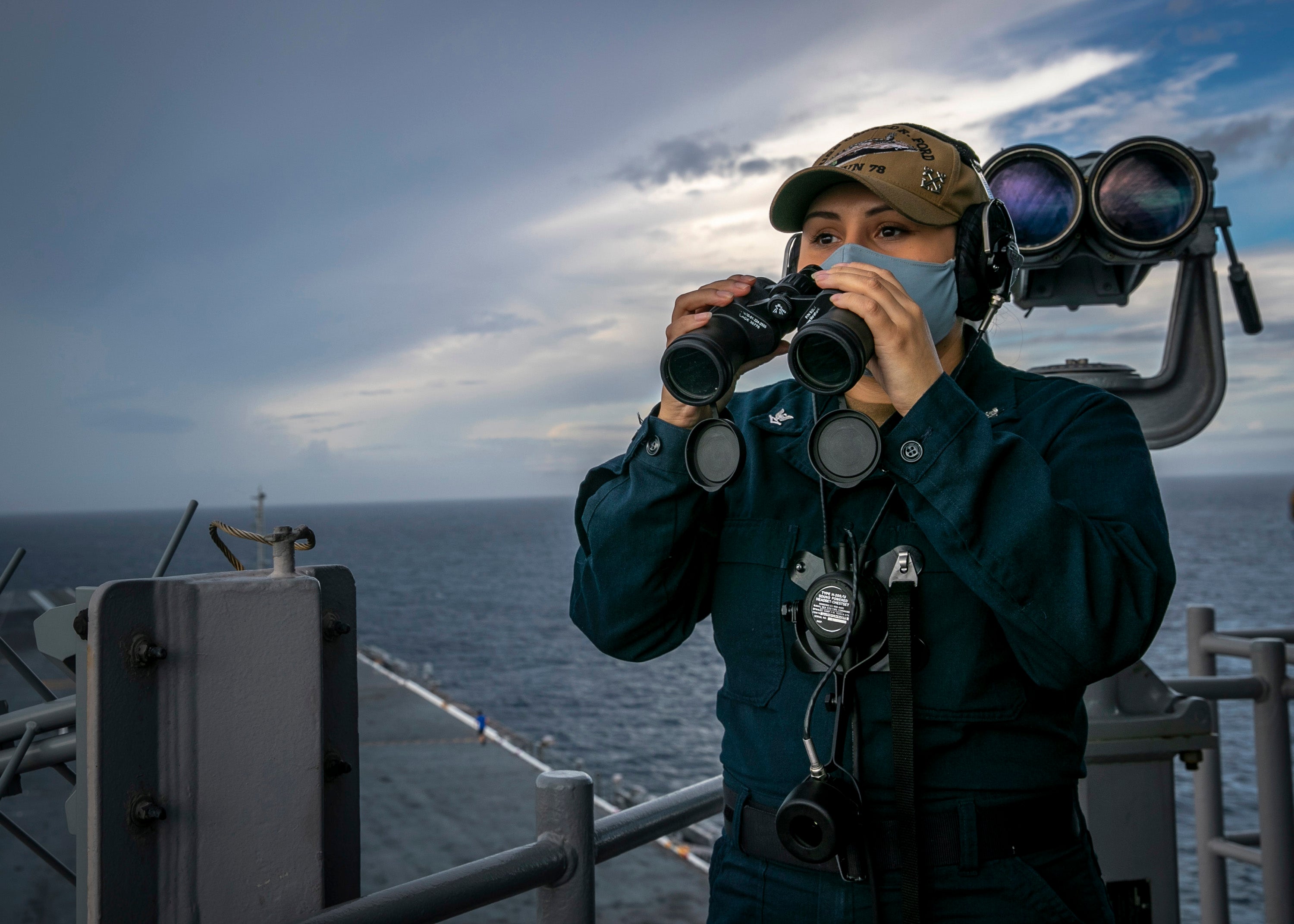 Meet the ‘Iron 9,’ the USS Gerald R. Ford’s all-female bridge watch section