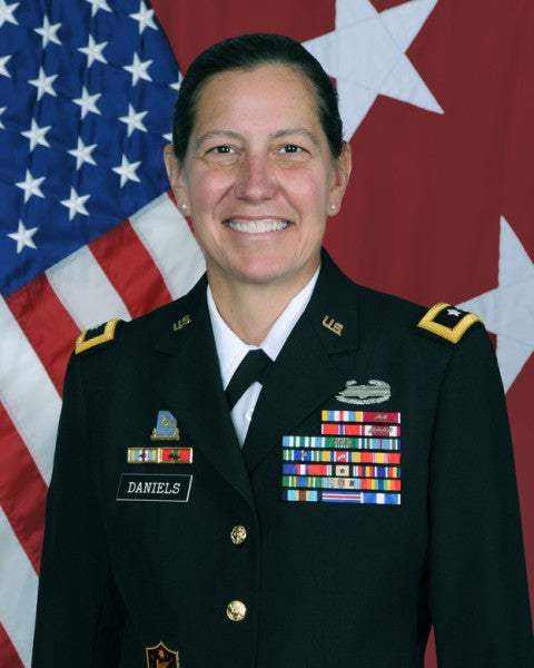 A woman has been confirmed as the commander of the Army Reserve for the first time in history