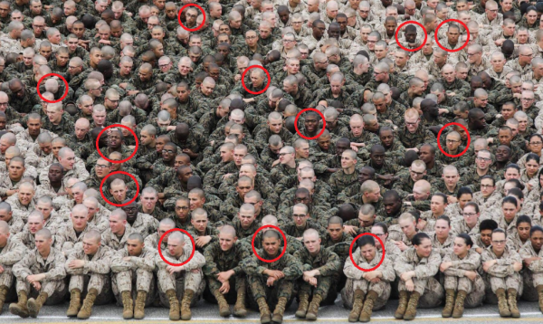 Marines recreate ‘living eagle, globe, & anchor’ photo — this time with hilariously tired and pissed off recruits