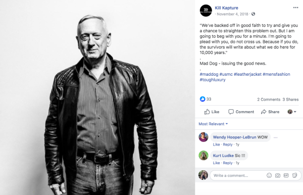 Yes, this photo of Mattis modeling a leather jacket is very real