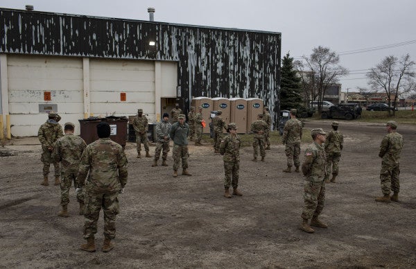 ‘The whole thing is surreal’ — A day in the life of an Illinois Guardsman fighting COVID-19