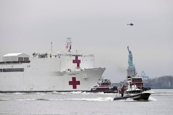 ‘It’s a joke’ — the Navy’s 1,000-bed USNS Comfort hospital ship barely has any patients