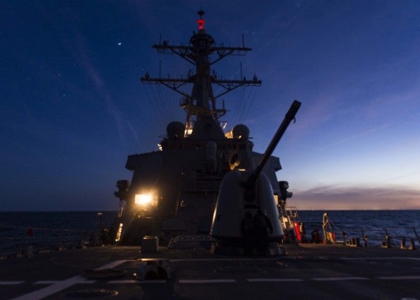 Navy destroyer sets new record for consecutive days at sea