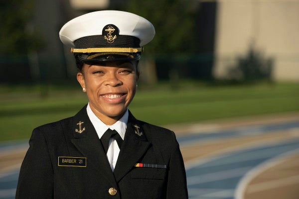 Midshipman makes history as first Black female brigade commander at the Naval Academy
