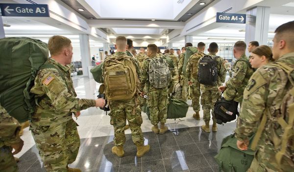 Officials at Virginia airport worry decrease in flights this year will hurt troops going home for the holidays