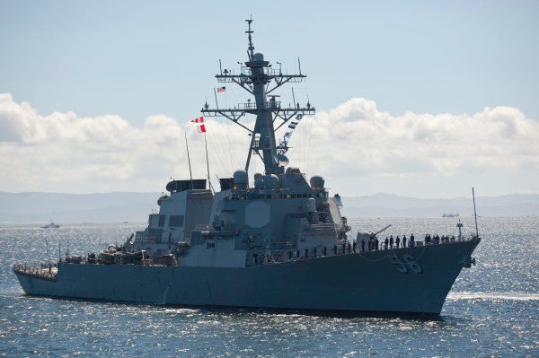 Russia claims it chased off a US Navy destroyer after threatening to ram it
