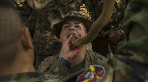 You’ll Have To Do Better Than Guzzling Snake Blood To Impress The US Military