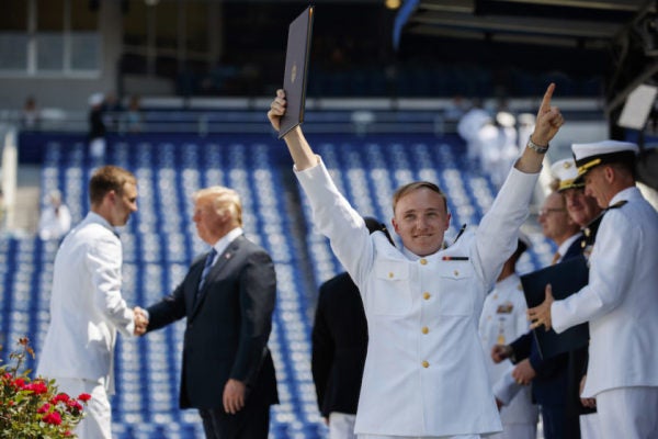 Trump At Naval Academy Graduation: ‘We Are Not Going To Apologize For America’
