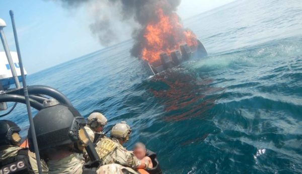 The Navy Seized A Half-Ton Of Drugs From A Burning Speedboat