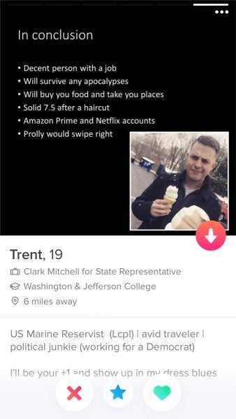 This Marine Has The Most Marine Tinder Profile We’ve Ever Seen