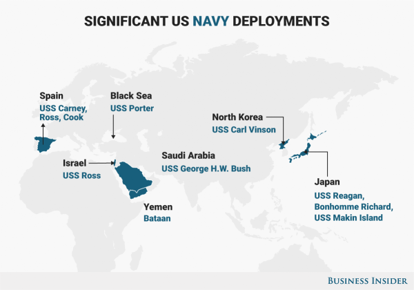 5 Maps That Show The Major Hotspots Where The US Military Is Deployed Right Now