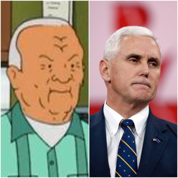 Mike Pence Resembles A Scary Number Of Fictional Cartoon Veterans