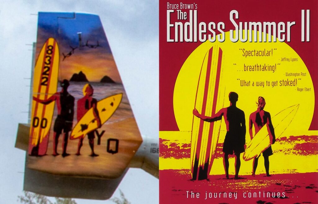 We salute this Marine tiltrotor squadron for rocking this sweet ‘Endless Summer’ tail art