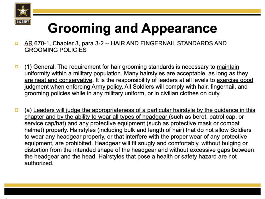 AR 670-1: Army Leaders to Announce Hair Regulation Changes in 2021