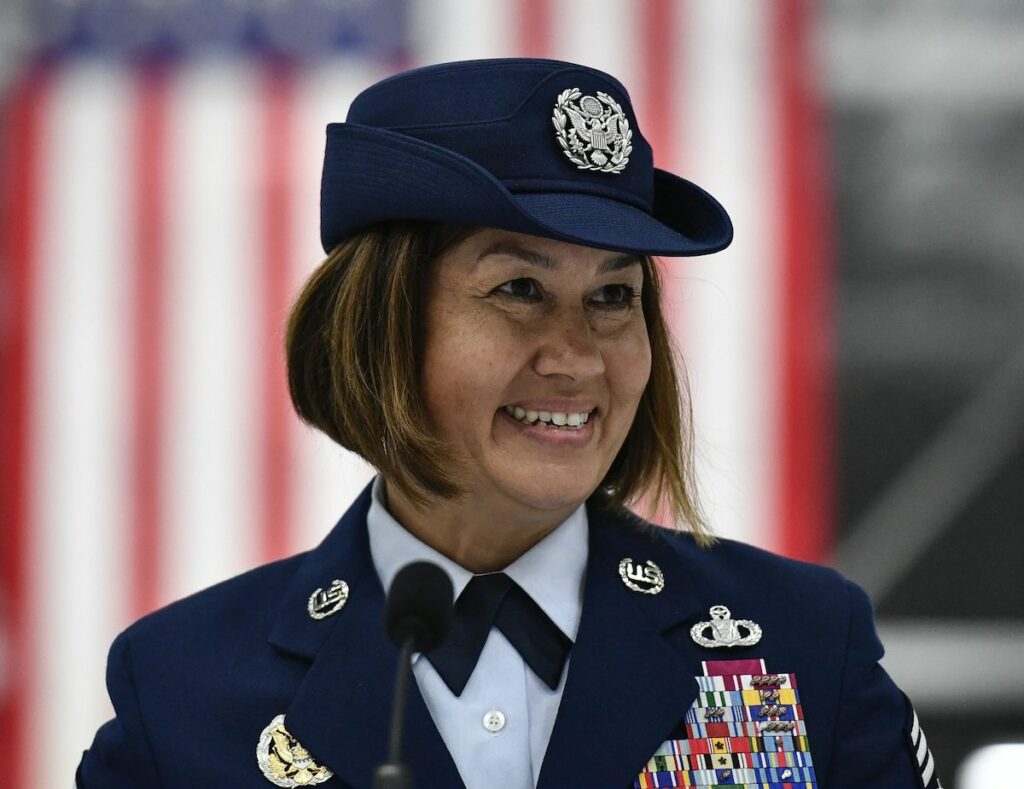 The Air Force’s top enlisted leader opens up about her recent Facebook firestorms