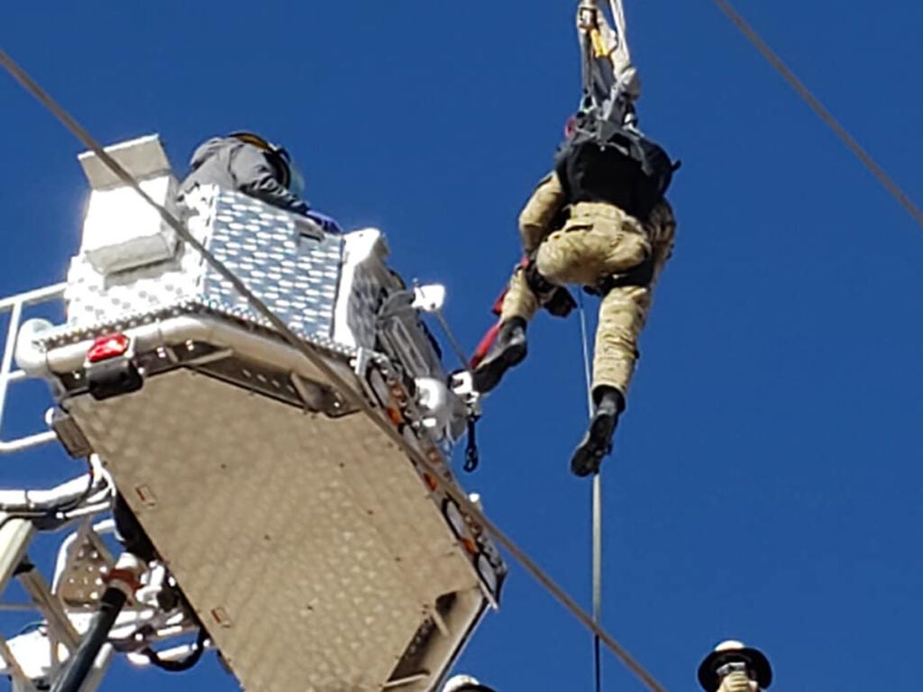These photos of a paratrooper caught in high voltage power lines are my worst f’ing nightmare