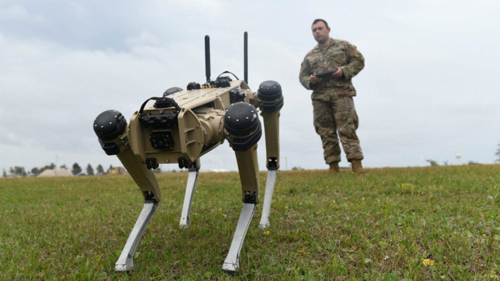 Air Force robot dogs are here and they appear to be very good boys