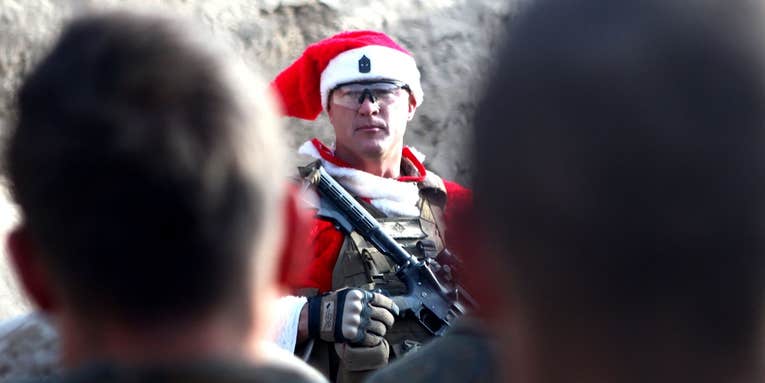 ‘Twas the night before Christmas in a warzone…