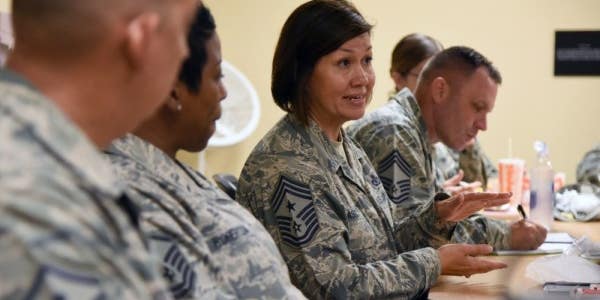 This airman will become the first female senior enlisted leader for a military branch