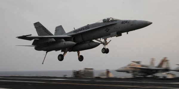 USS Theodore Roosevelt aviators eject safely at sea