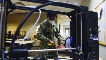 ‘We can crank these out’ — Navy Seabees 3D-print 2,500 masks a day for sailors