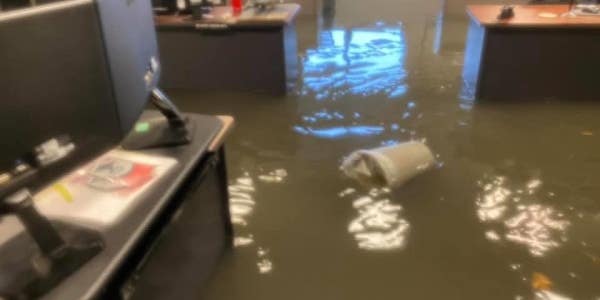 Flash floods basically sunk Scott Air Force Base for a few hours