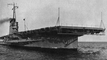 9 Photos Of The WWII Aircraft Carrier That Used To Be A Luxury Steamer
