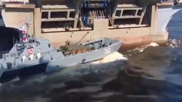 Watch A Russian Naval Parade Go Horribly Wrong Before Putin's Eyes